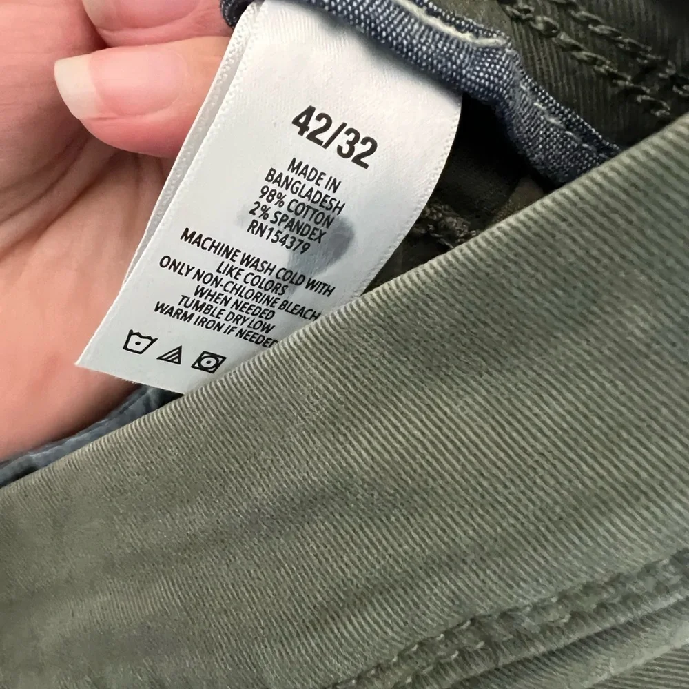 Aeropostale Skinny Stretch Camo Green Chino Pants 42x32